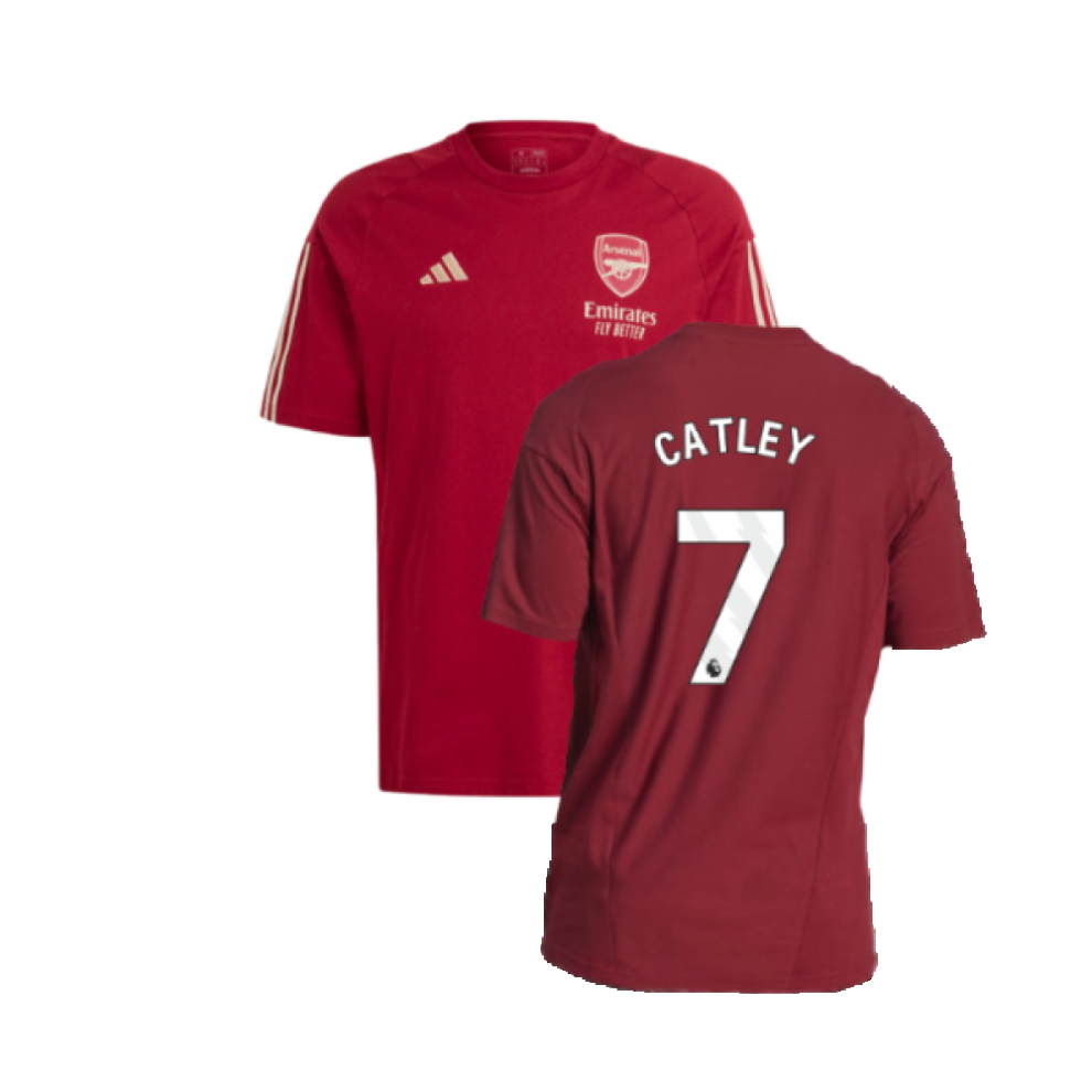 (3XL) 2023-2024 Arsenal Training Tee (Red) (Catley 7)