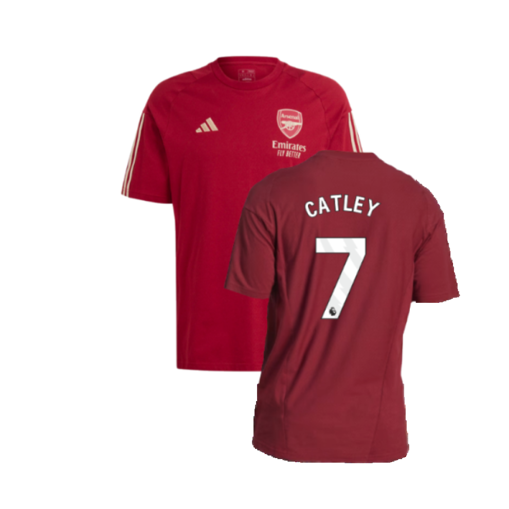 (XXL) 2023-2024 Arsenal Training Tee (Red) (Catley 7)