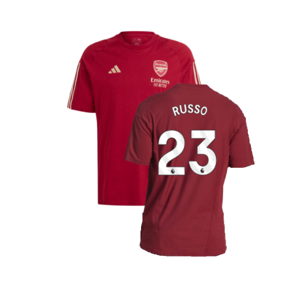 (XXL) 2023-2024 Arsenal Training Tee (Red) (Russo 23)