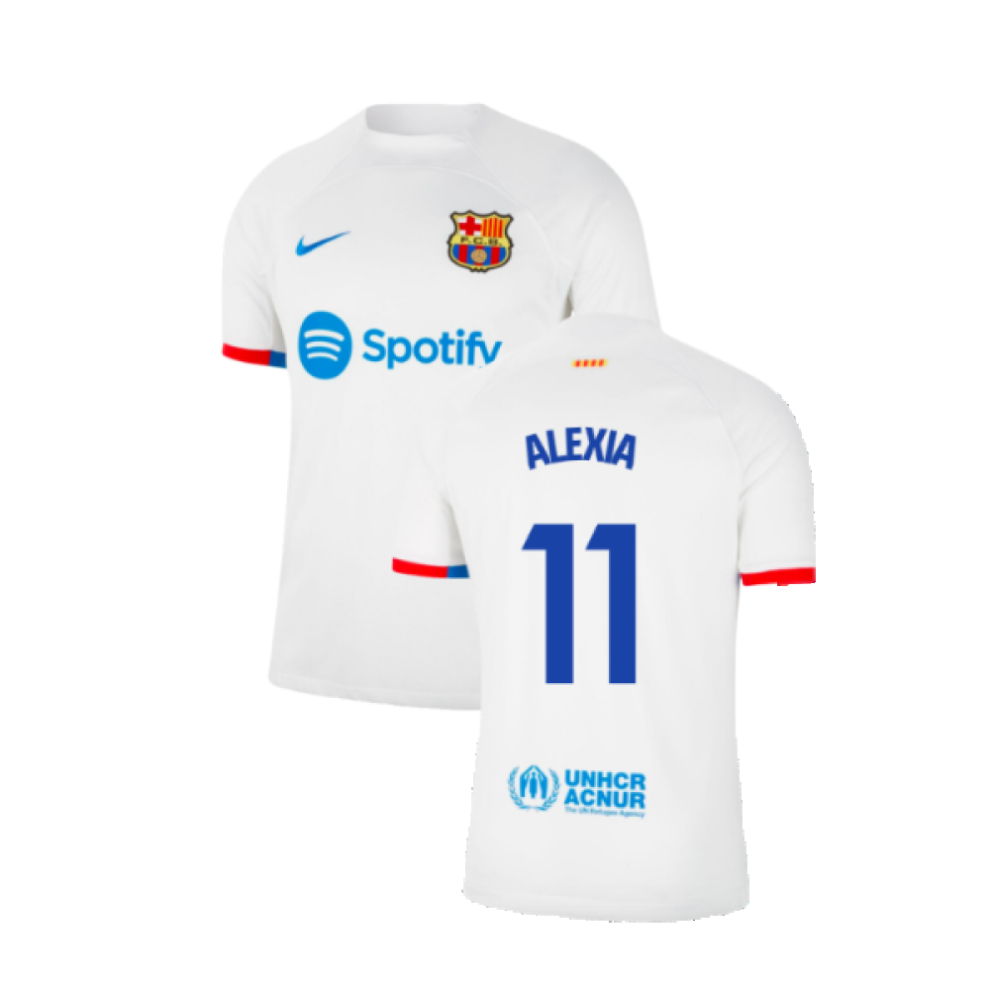 (XL) 2023-2024 Barcelona Away Shirt (Alexia 11)