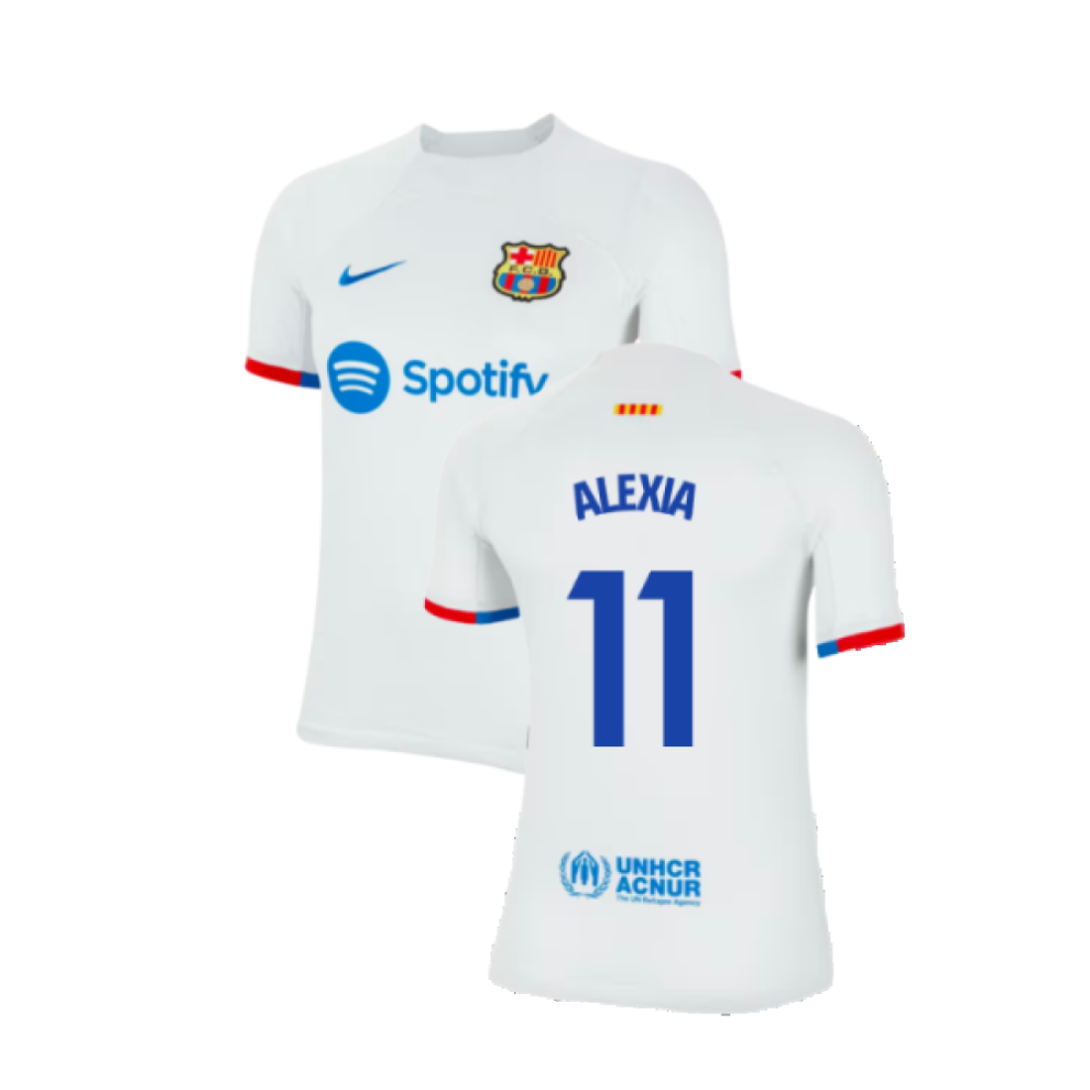 (L) 2023-2024 Barcelona Away Shirt (Ladies) (Alexia 11)