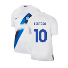 (XXL) 2023-2024 Inter Milan Away Shirt (Lautaro 10)