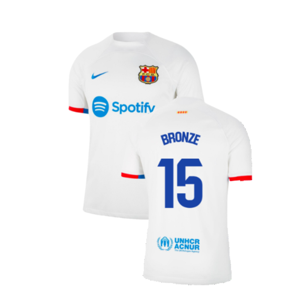 (S) 2023-2024 Barcelona Away Shirt (Bronze 15)