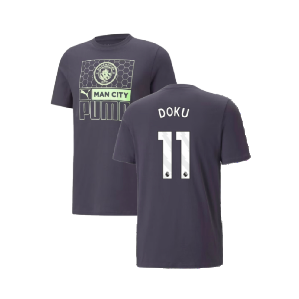 (S) 2023-2024 Man City FtblCore AOP Tee (Dark Navy) (Doku 11)