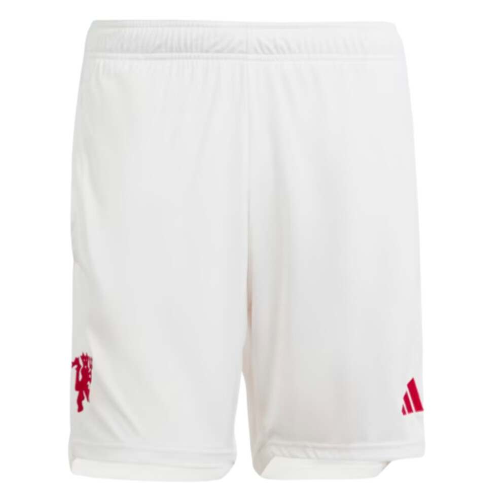 (XL) 2023-2024 Manchester United Third Shorts (White)