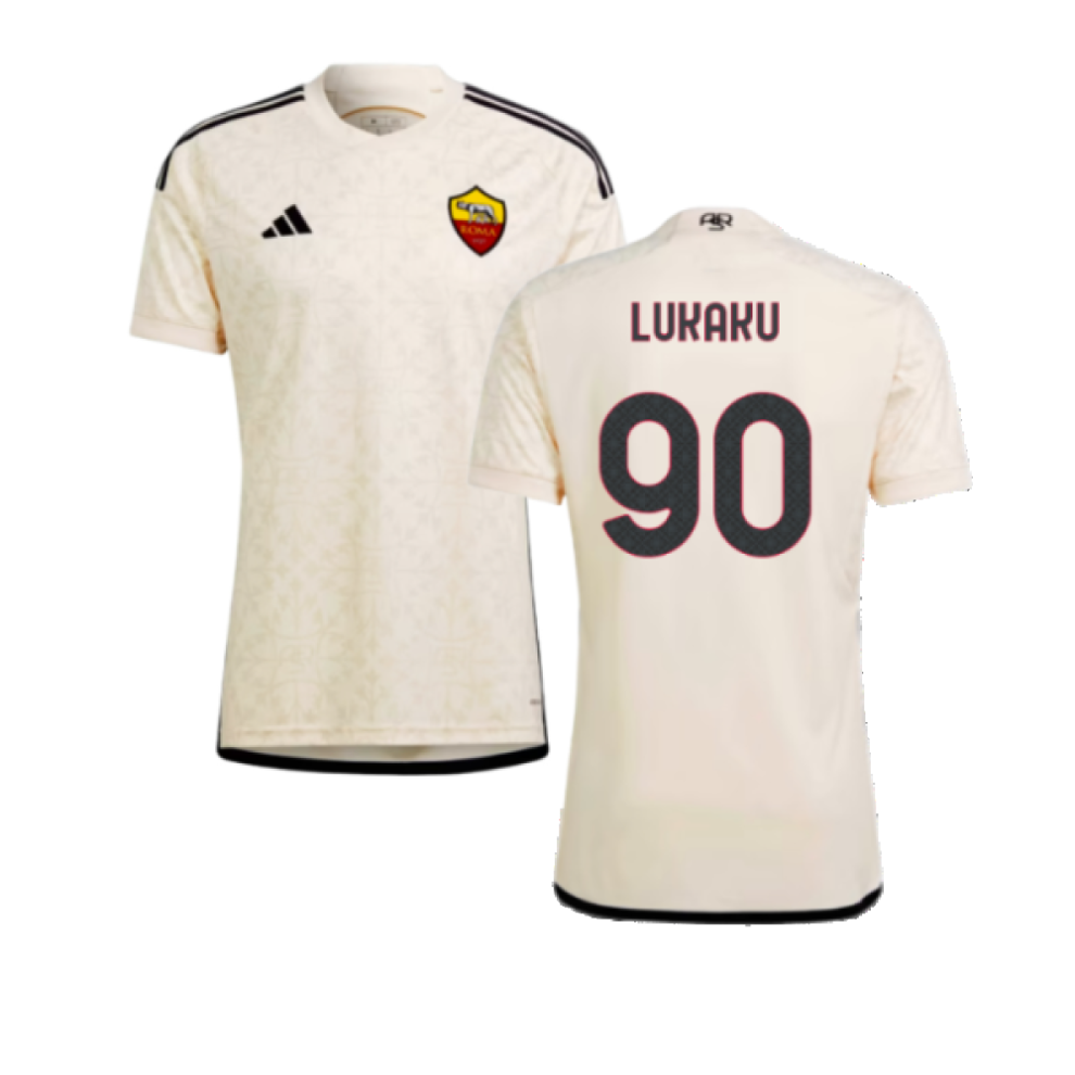 Adidas (Xl) 2023-2024 Roma Away Shirt (Lukaku 90)
