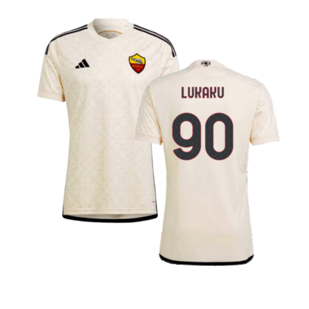 (S) 2023-2024 Roma Away Shirt (LUKAKU 90)