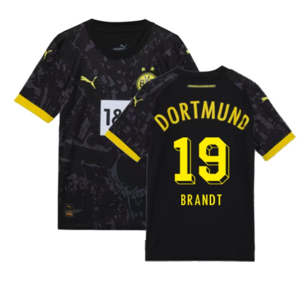 (MB) 2023-2024 Borussia Dortmund Away Shirt (Kids) (Brandt 19)