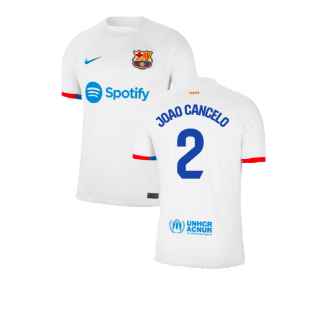 (XXL) 2023-2024 Barcelona Away Shirt (Joao Cancelo 2)