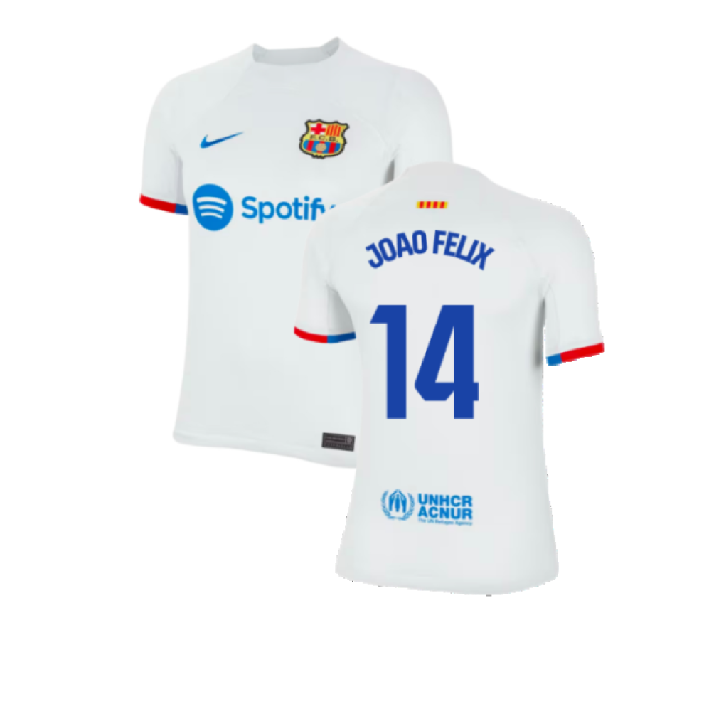(L) 2023-2024 Barcelona Away Shirt (Ladies) (Joao Felix 14)