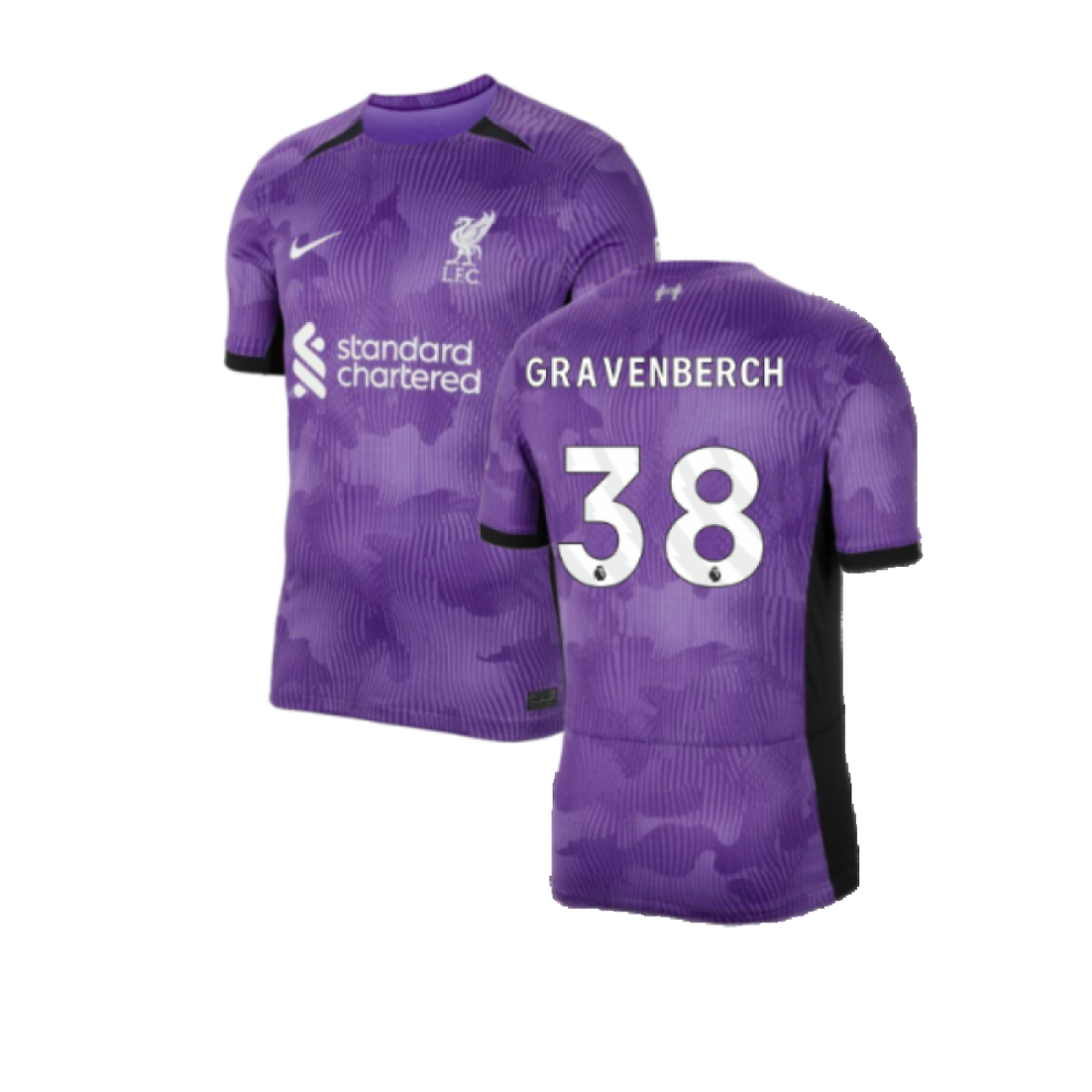 (XS) 2023-2024 Liverpool Third Shirt (Gravenberch 38)