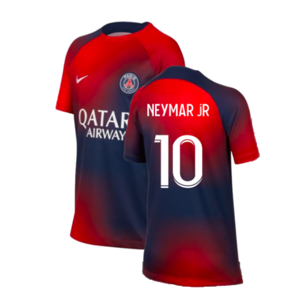 (SB) 2023-2024 PSG Pre-Match Shirt (Midnight Navy) - Kids (Neymar JR 10)