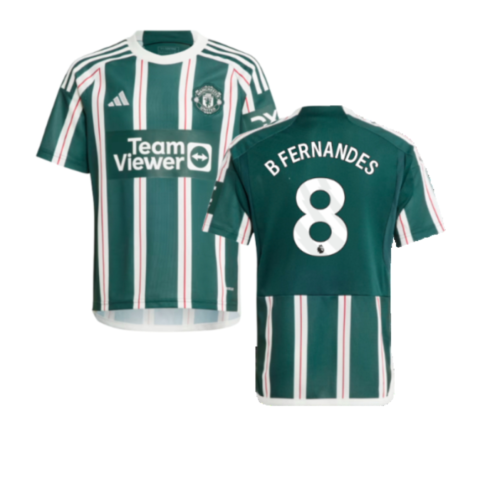 Adidas (Xxl) 2023-2024 Man Utd Away Shirt (Kids) (B Fernandes 8)