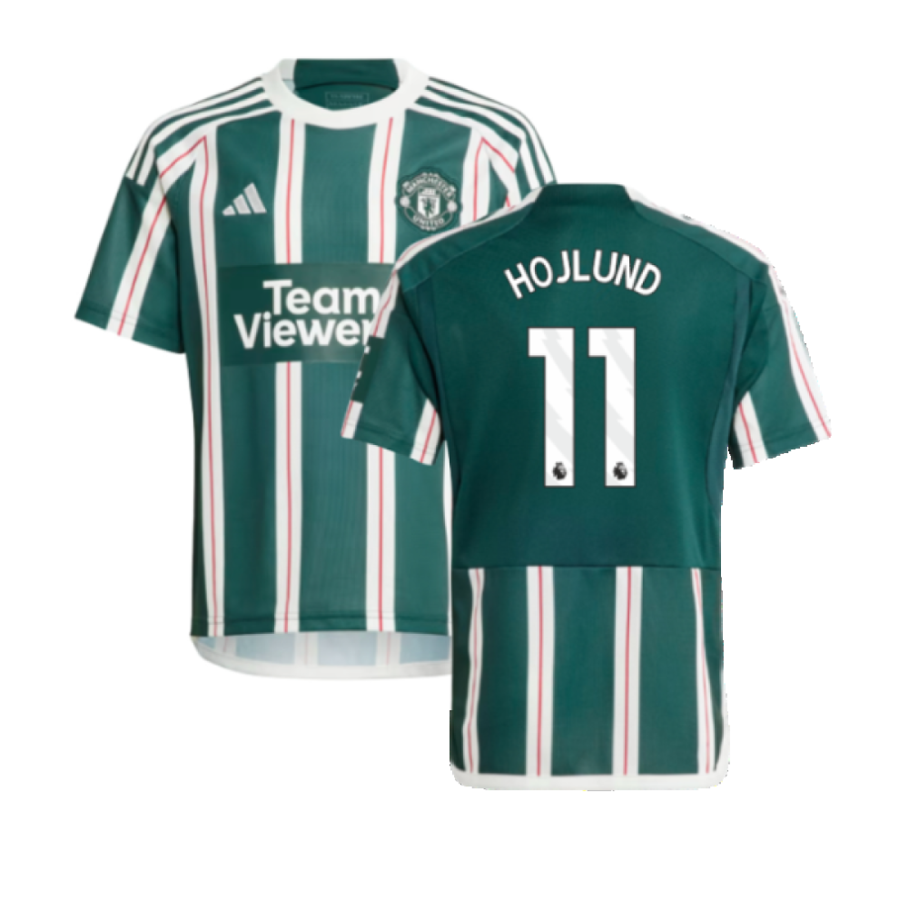 Adidas (Xlb) 2023-2024 Man Utd Away Shirt (Kids) (Hojlund 11)