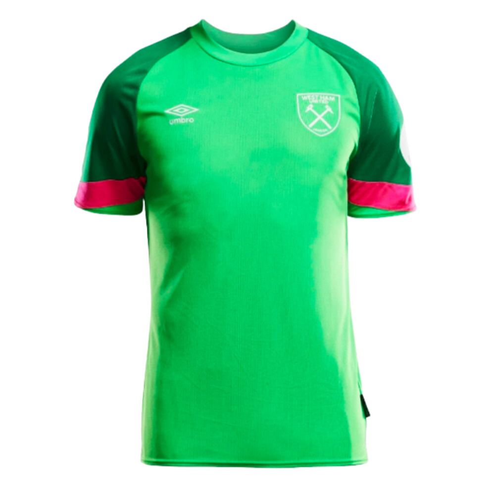 Umbro (Sb) 2023-2024 West Ham Home Goalkeeper Shirt (Green) - Kids Green