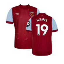 (XLB) 2023-2024 West Ham Home Shirt (Kids) (ALVAREZ 19)