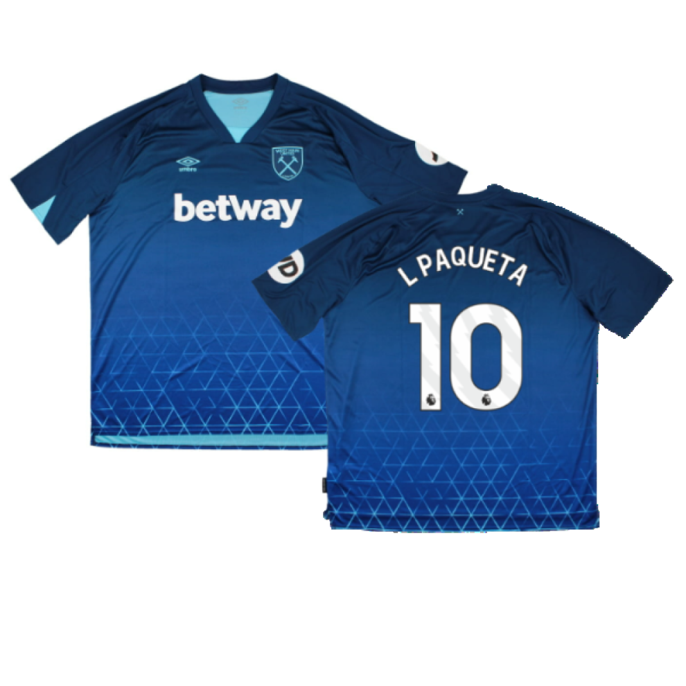 (4XL) 2023-2024 West Ham United Third Shirt (L PAQUETA 10)