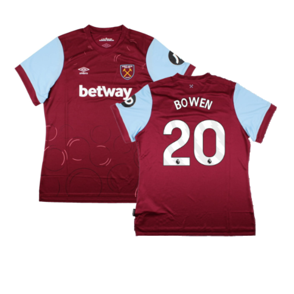 (M) 2023-2024 West Ham United Home Shirt (Womens) (BOWEN 20)