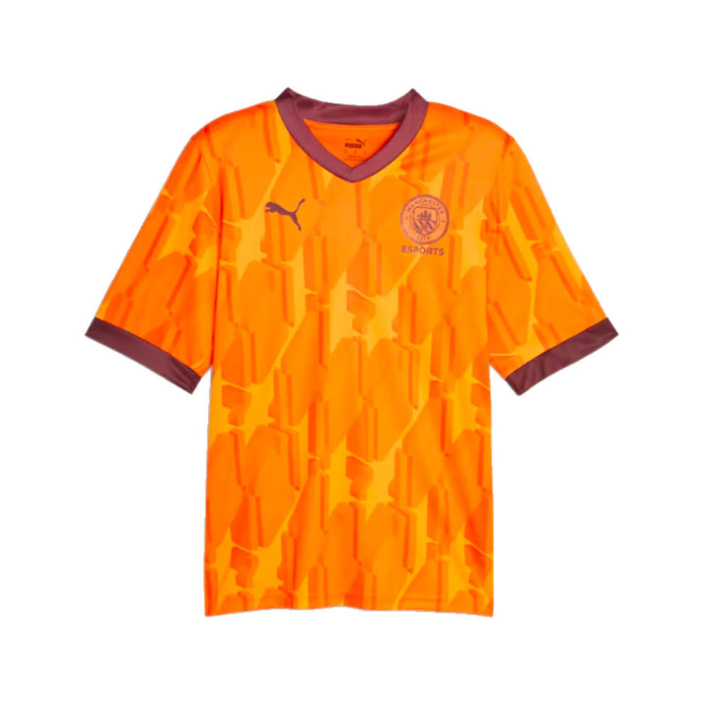 Puma (Xxl) 2023-2024 Manchester City Esports Jersey (Orange) Orange