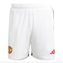 (M) 2023-2024 Man Utd Authentic Home Shorts (White)