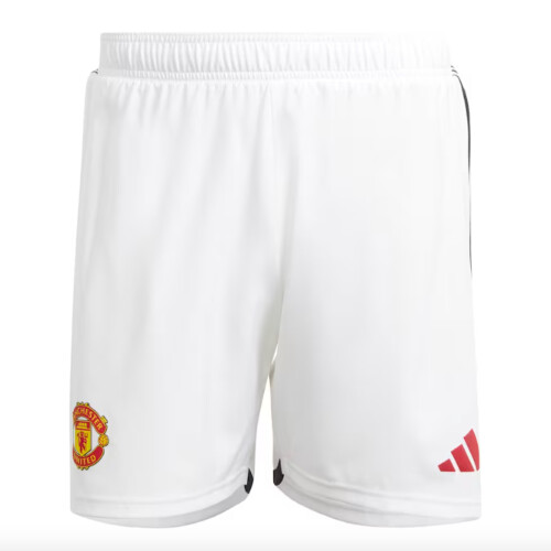 Adidas (M) 2023-2024 Man Utd Authentic Home Shorts (White)