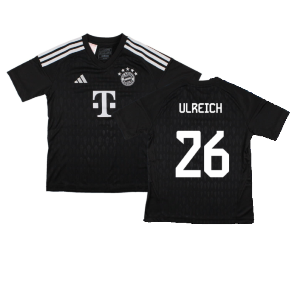Adidas (Xxl) 2023-2024 Bayern Munich Goalkeeper Shirt (Black) - Kids (Ulreich 26) Black