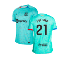 (XXL) 2023-2024 Barcelona Third Shirt (F De Jong 21)