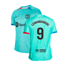 (XXL) 2023-2024 Barcelona Third Shirt (Lewandowski 9)