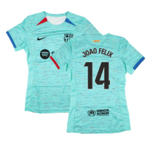 (Womens XXL) 2023-2024 Barcelona Third Shirt (Womens) (Joao Felix 14)