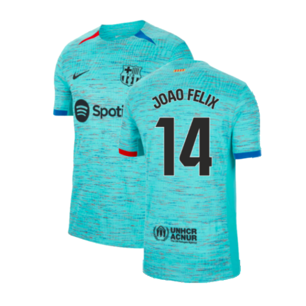 Nike (S) 2023-2024 Barcelona Authentic Third Shirt (Joao Felix 14)