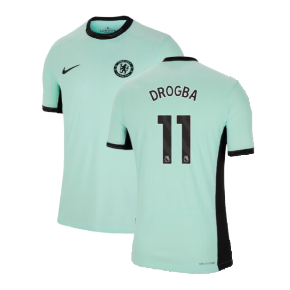 (S) 2023-2024 Chelsea Third Authentic Shirt (DROGBA 11)