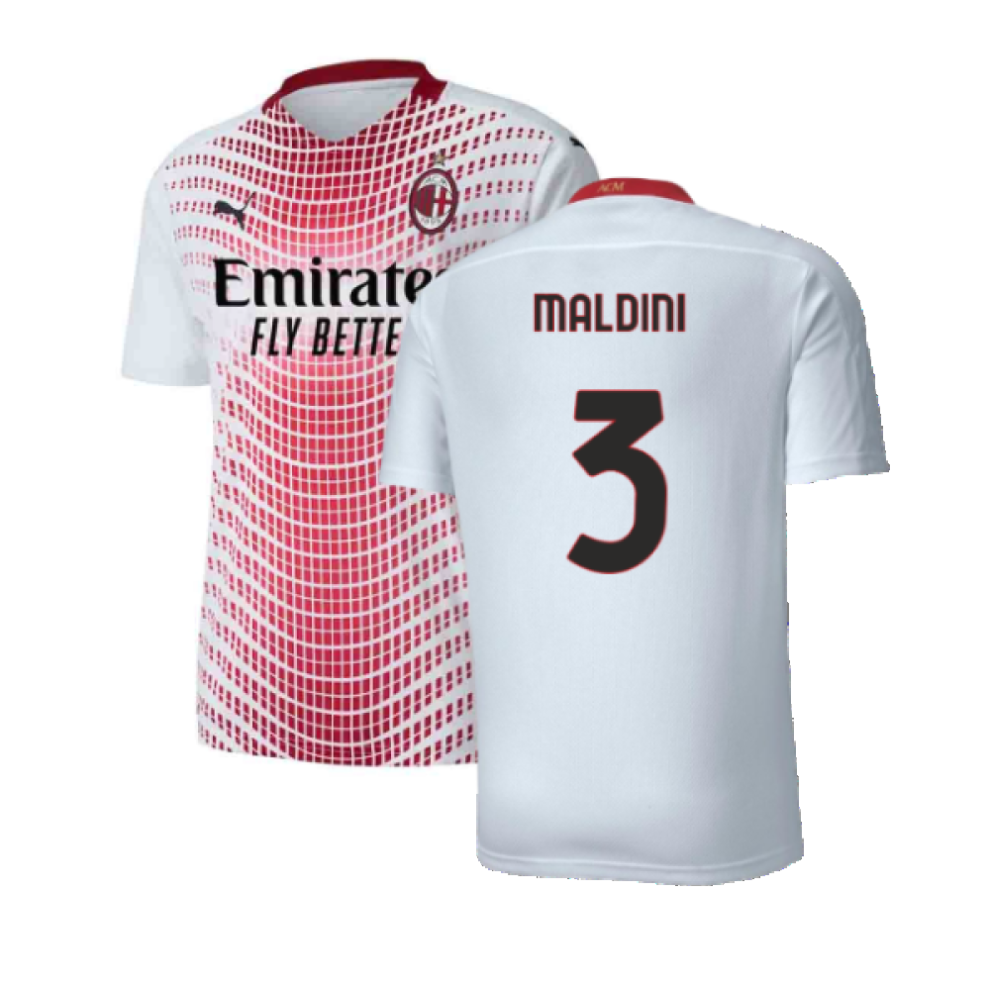 (L) 2020-2021 AC Milan Away Shirt (MALDINI 3)