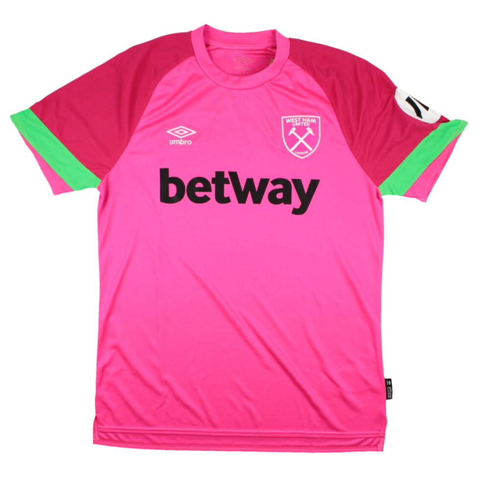 (L) 2023-2024 West Ham Third Goalkeeper Shirt (Pink)