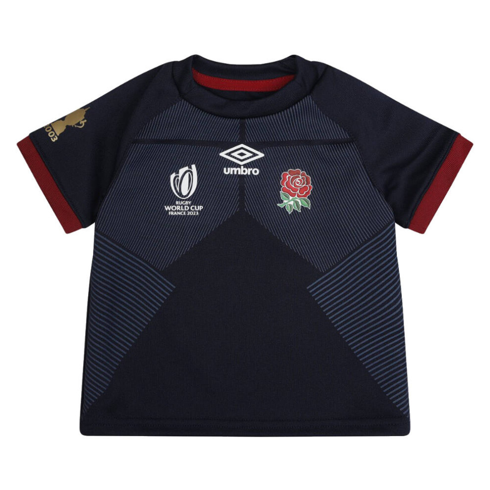 (6-12 Months) England RWC 2023 Alternate Replica Rugby Baby Shirt