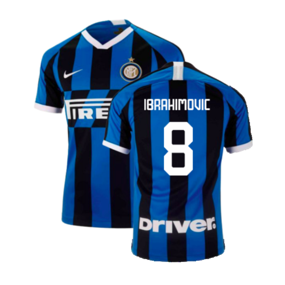 (M) 2019-2020 Inter Milan Home Shirt (Ibrahimovic 8)