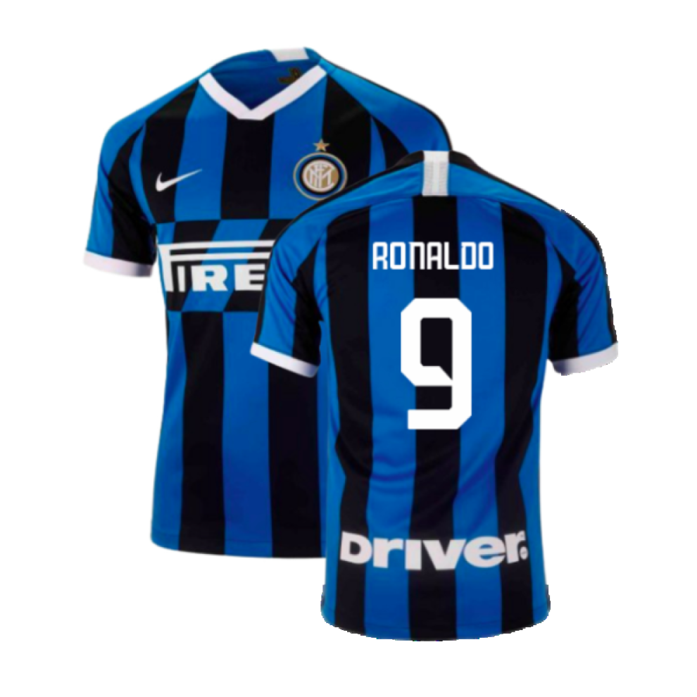 (S) 2019-2020 Inter Milan Home Shirt (Ronaldo 9)