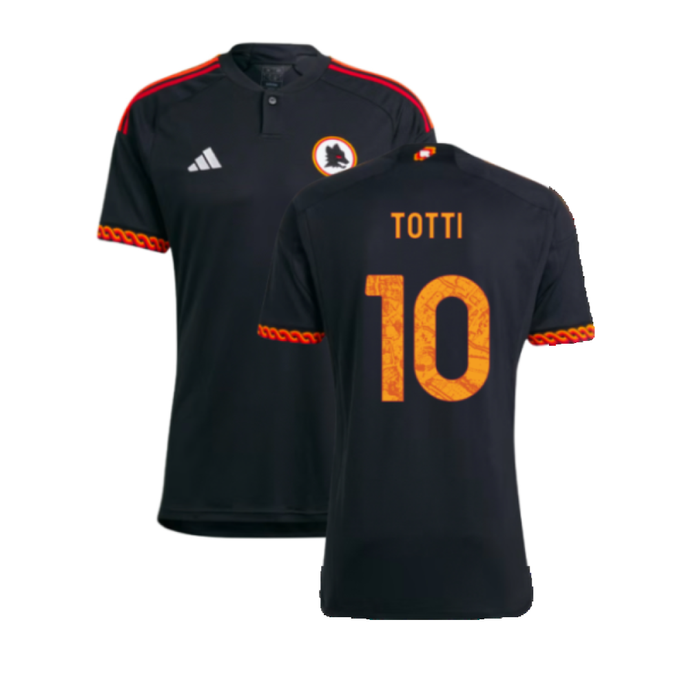 (XS) 2023-2024 AS Roma Third Shirt (TOTTI 10)