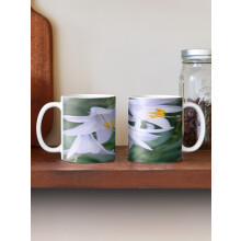 (White Wonders-4783) Coffee Mugs 11oz La Catrina flower Ceramic Mug Cute Novelty Christmas Gifts