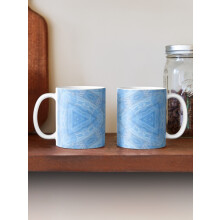 (Light Blue, White Grey Geometric Design. Mary Lange.-5950) Coffee Mugs 11oz The number fifteen (15) in light blue green Ceramic Mug Cute Novelty Christmas Gifts