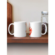 (Peace Sign Graffiti Hand Red White Summer Vibe-6789) Coffee Mugs 11oz Purrfectly Spooky Ceramic Mug Cute Novelty Christmas Gifts