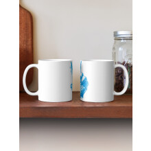 (Peace Sign Graffiti Hand Blue White Summer Vibe-6831) Coffee Mugs 11oz Purrfectly Spooky Ceramic Mug Cute Novelty Christmas Gifts