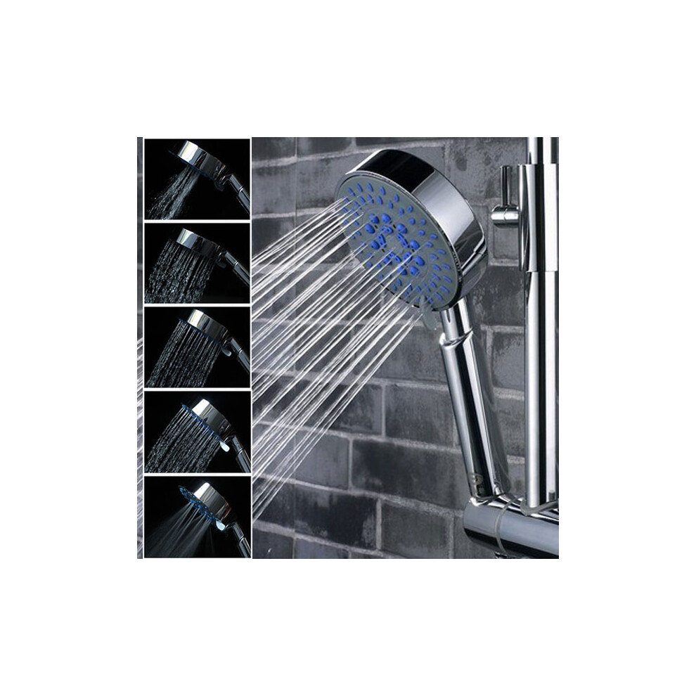 5 Mode Multifunction Chrome Adjustable Water Shower Head