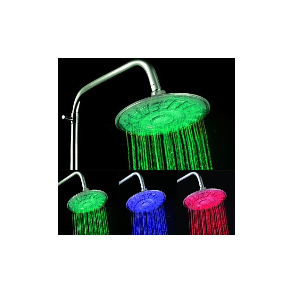 Led Rgb Temperature Controlled Self-Powered Rainfall Top Shower 608763137652