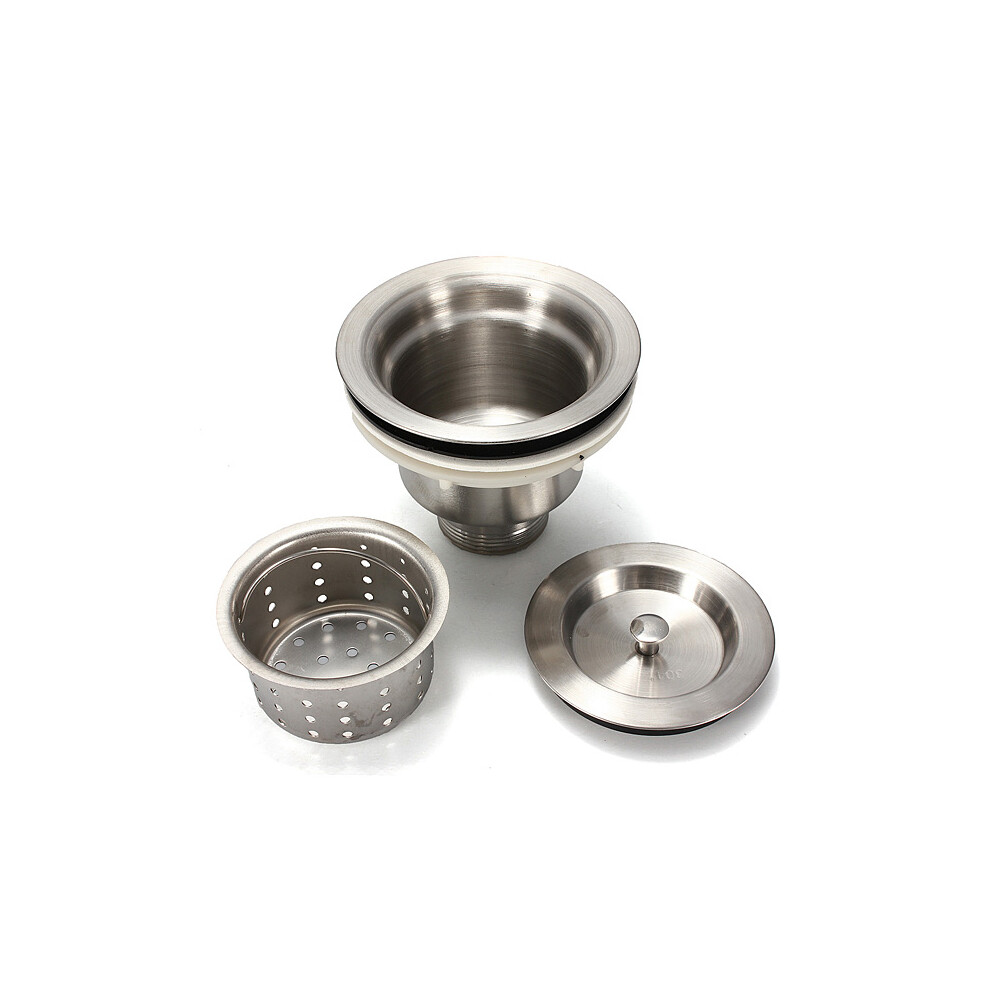 Stainless Steel Kitchen Water Sink Strainer Plug Drain Basket 682547480882