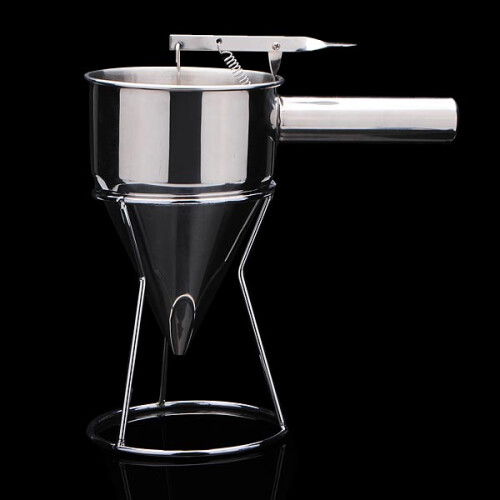 Stainless Steel Funnel Octopus Balls Tools With Rack 2
