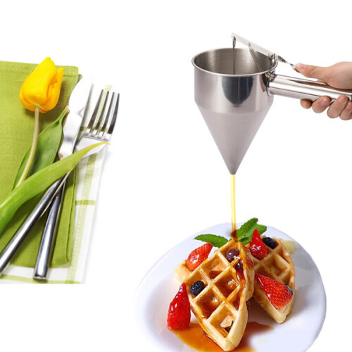 Stainless Steel Funnel Octopus Balls Tools With Rack 1