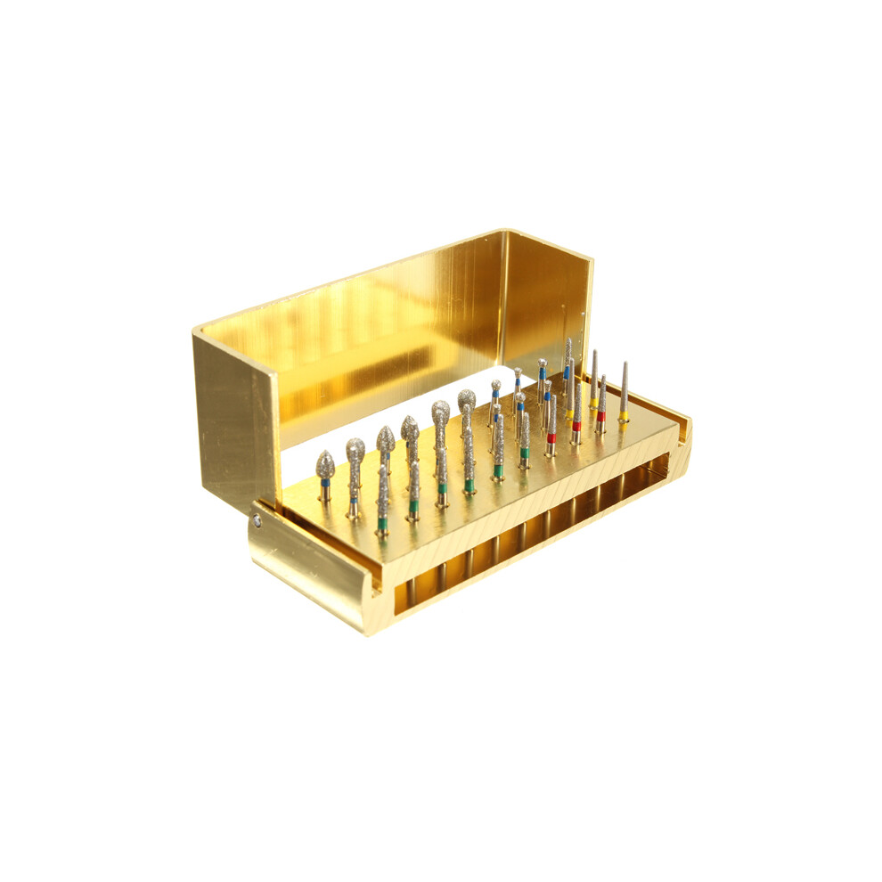 30Pcs Diamond Polishing Grinding Heads Diamond Disinfection Burrs High Speed Handpieces 600182737543