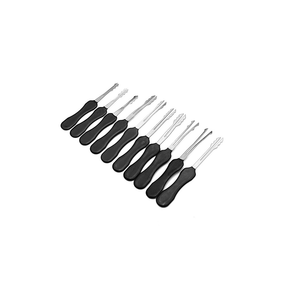 DANIU 10Pcs Double Side Lock Pick Tools Locksmith Lock Opener