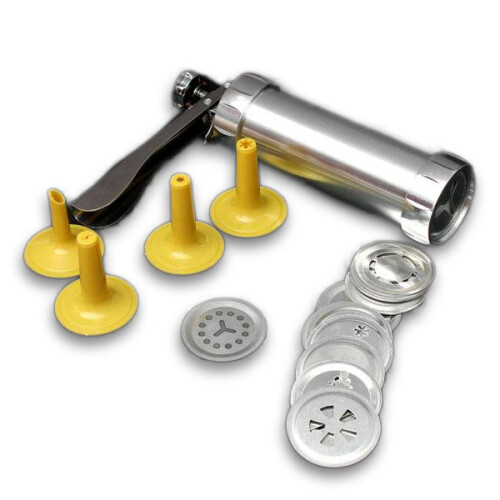 Stainless Steel Non-Stick Cookie Press Set Include 22 Shapes & 4 Decorating Tips 2