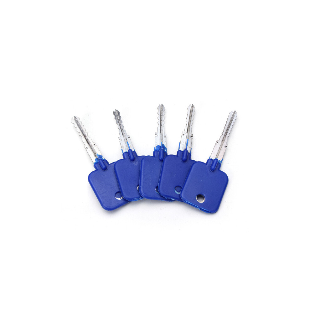 DANIU 5pcs Lock Repairing Tools Locksmith Try-Out Keys Set for Cross Lock